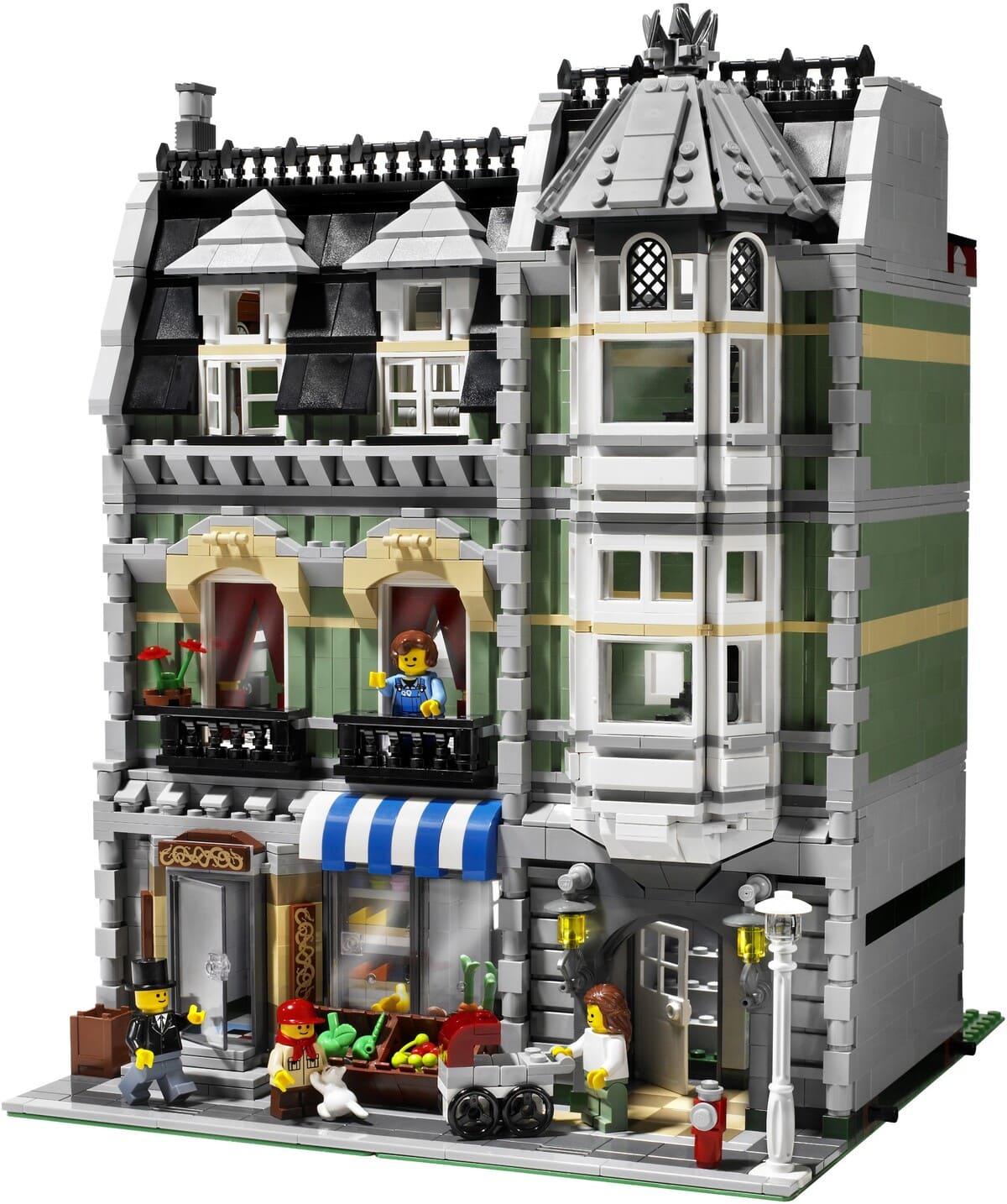 lego modular buildings green grocer