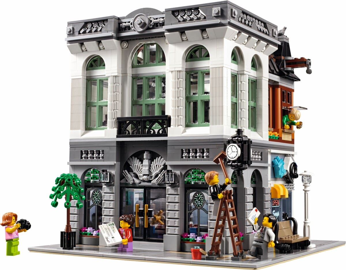 LEGO modular buildings brick bank