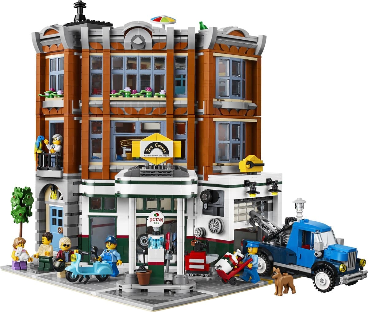 LEGO modular buildings corner garage
