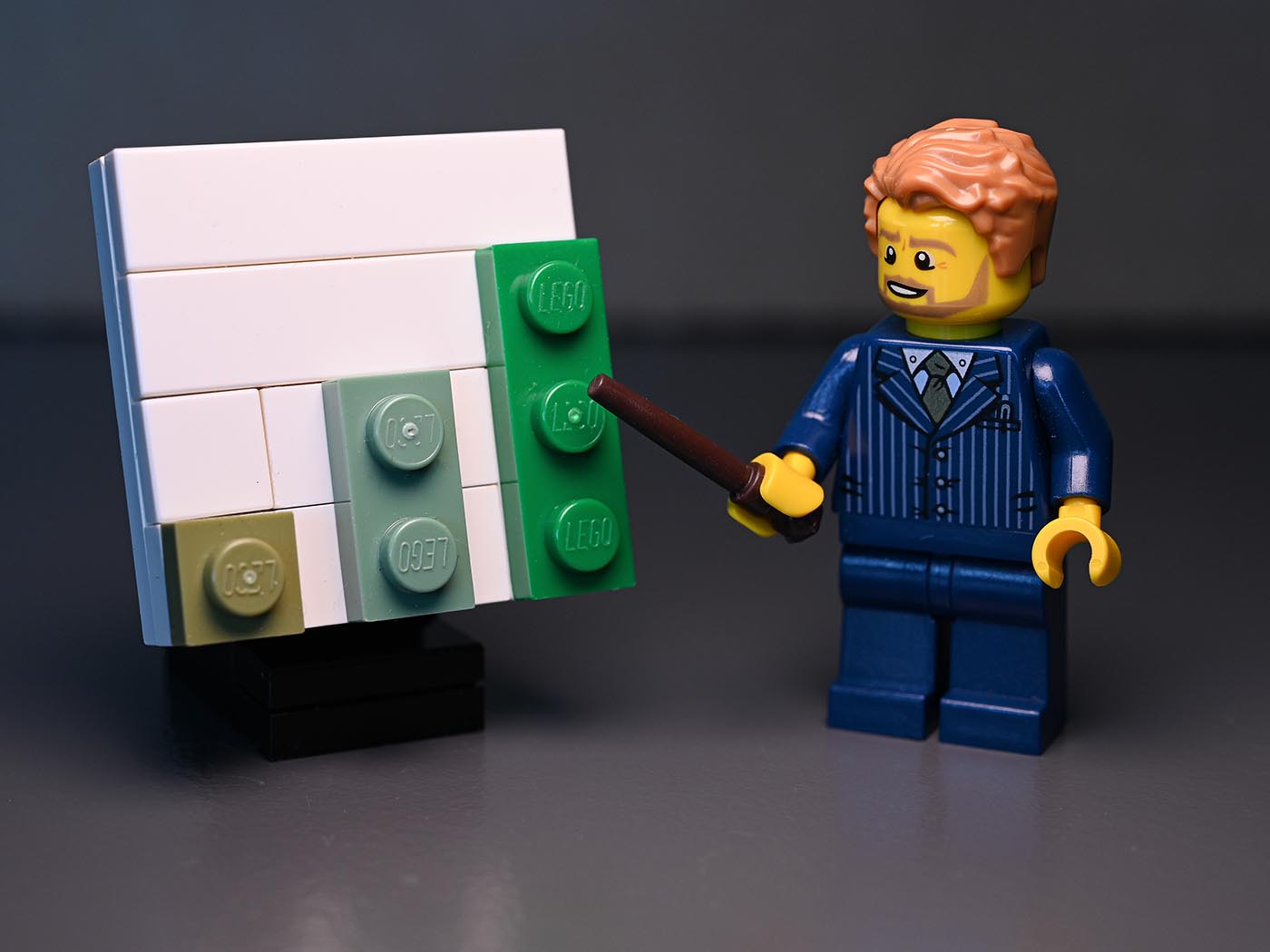KLODS-lego-growth-chart-finance LEGO vækst med minifigur og graf