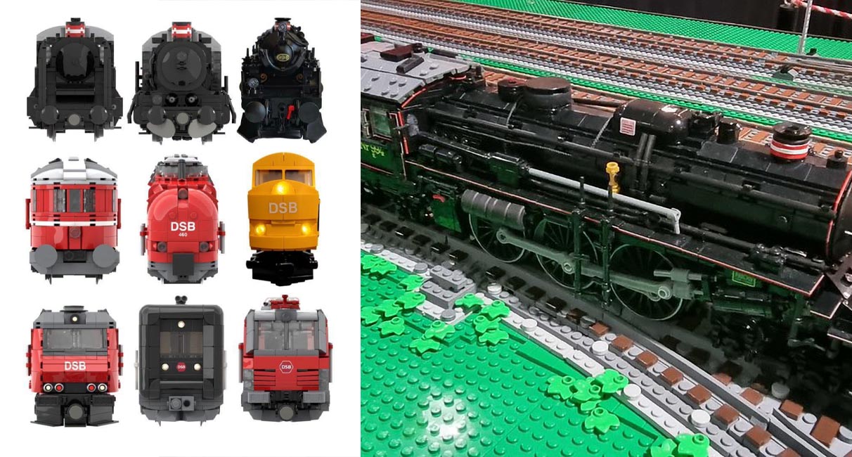 LEGO-tog-udstilling LEGO tog udstilling