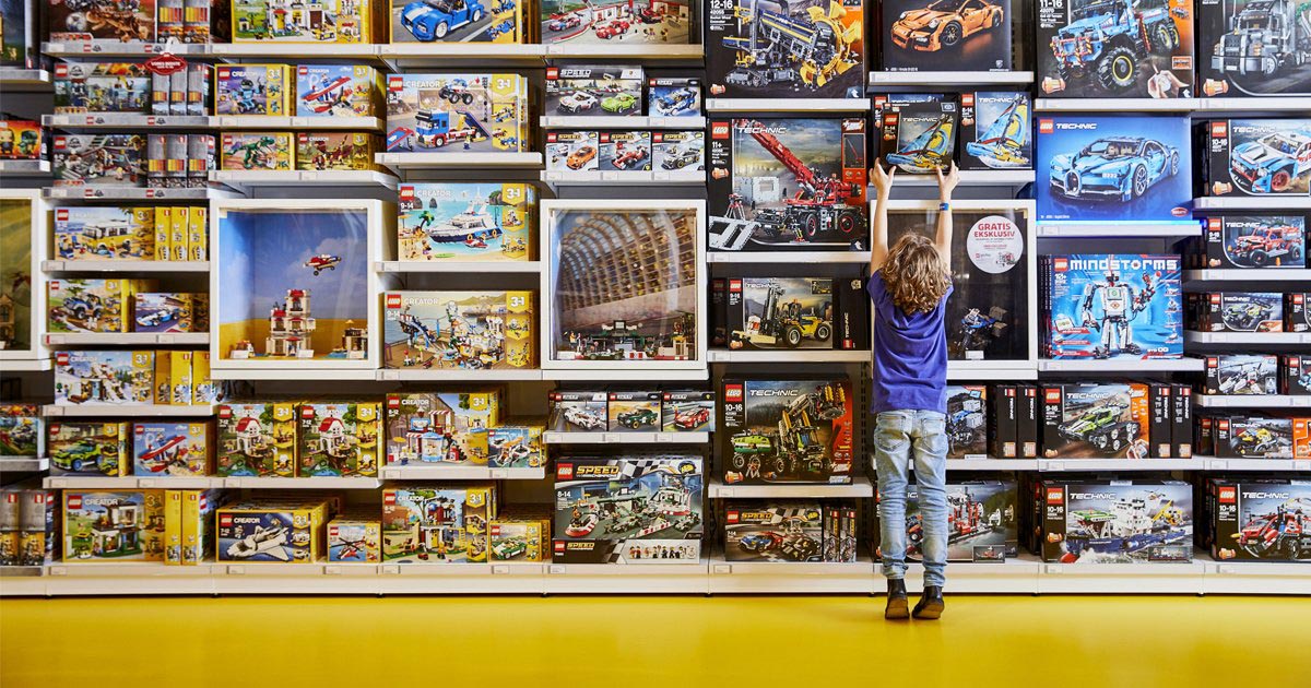 LEGO æsker og sæt i butik